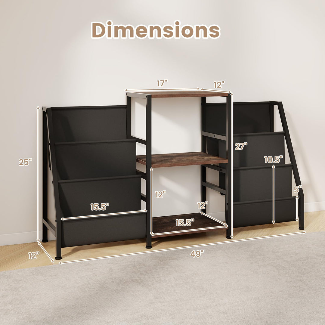 Giantex Record Player Stand with Vinyl Storage