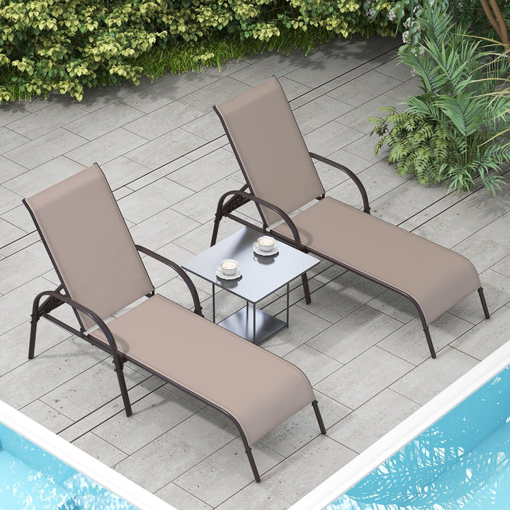 Giantex Adjustable Patio Chaise Lounge, Outdoor Folding Lounge Recliner Chairs