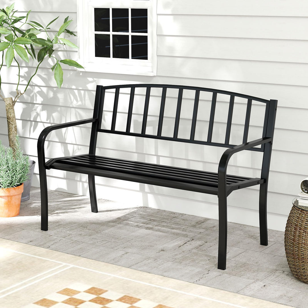 Giantex 660lbs Patio Garden Bench with Backrest