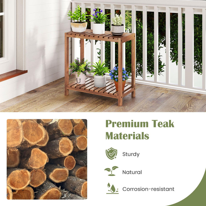 Giantex 2 Tier Wooden End Table for Living Room Bedroom