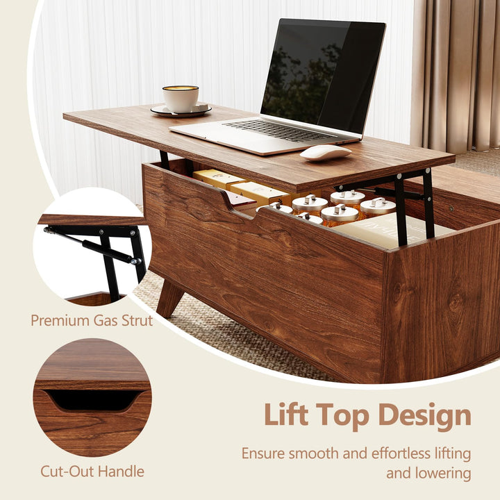 GIANTEX 35.5" Lift Top Coffee Table with Storage for Living Room
