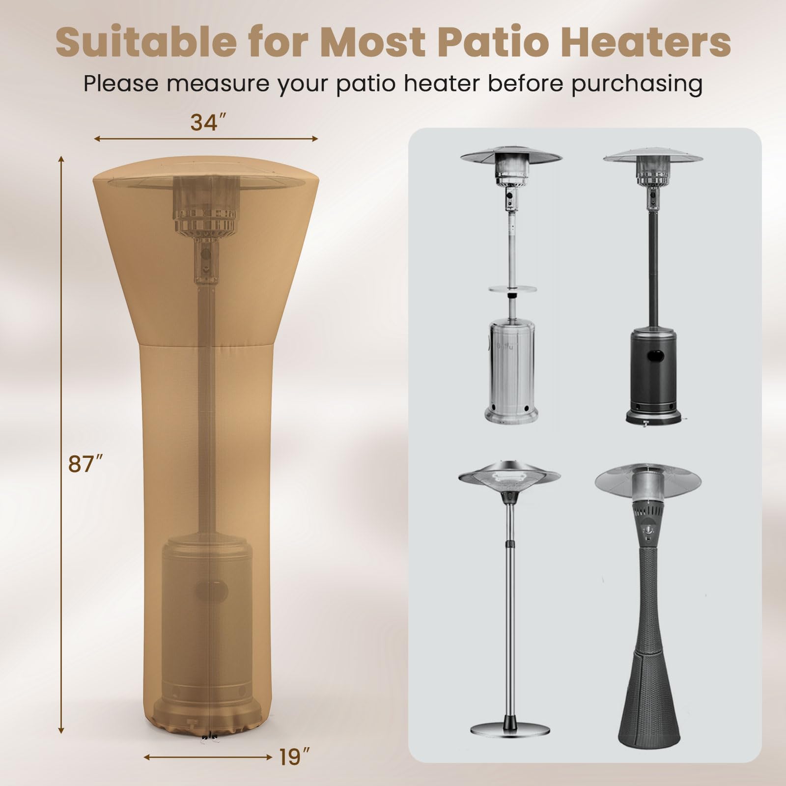 Giantex Patio Heater Cover
