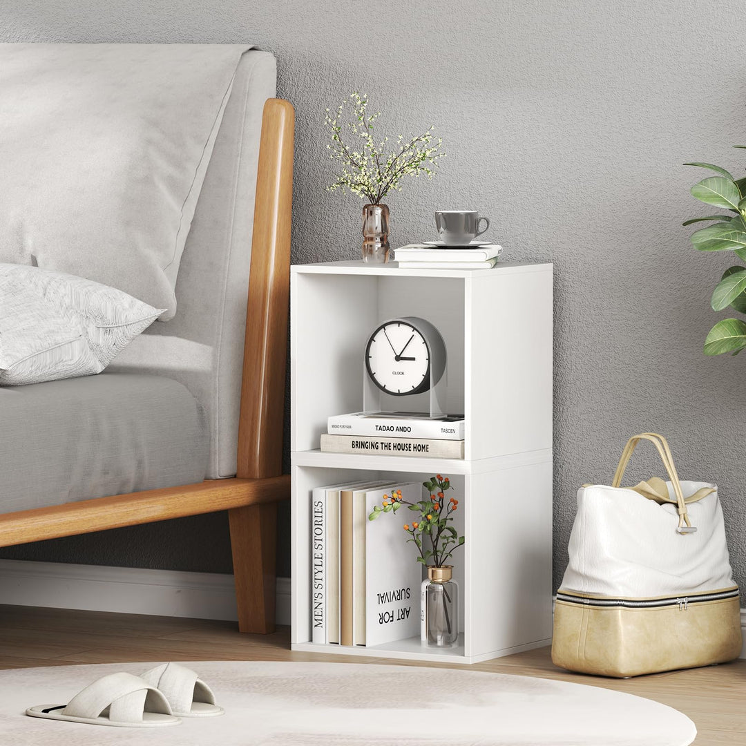 Giantex White Cubby Bookcase