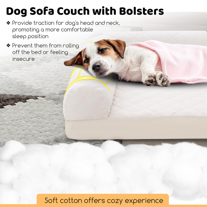 Giantex Orthopedic Dog Bed - Egg Crate Foam Dog Sofa Pet Bed with Washable Cover