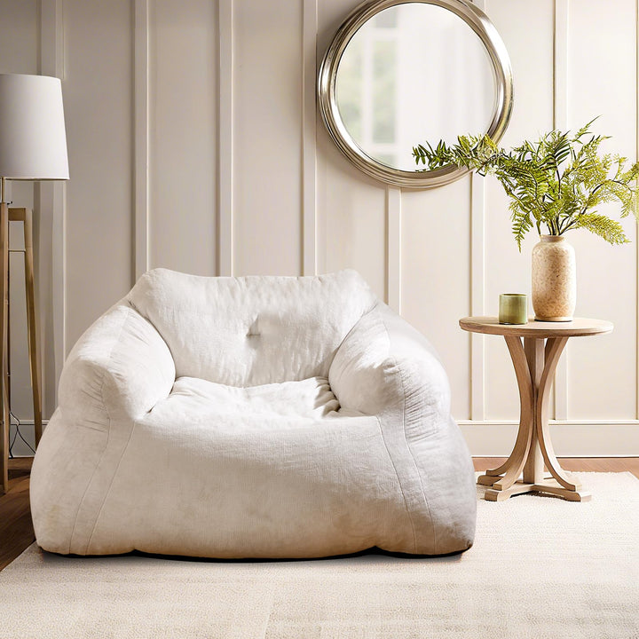 Giantex Bean Bag Chair for Adults Teens Plush Lazy Sofa with Ultra-Soft Velvet Cover & Non-Slip Bottom