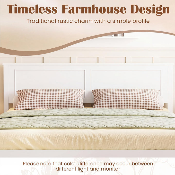 Giantex Wood Queen/Full/Twin Size Bed Frame with Wooden Slat Support