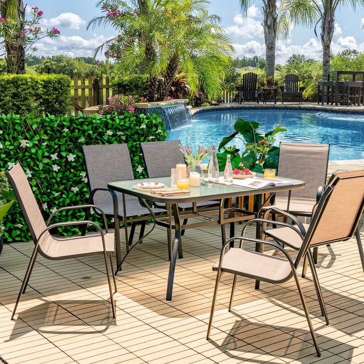 Giantex Patio Dining Table for for 4-6 Person