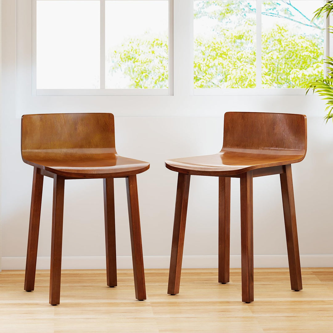 Giantex Wood Dining Chairs Set of 2/4 Farmhouse Kitchen Dining Room Chair