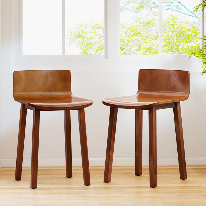 Giantex Wood Dining Chairs Set of 2/4 Farmhouse Kitchen Dining Room Chair