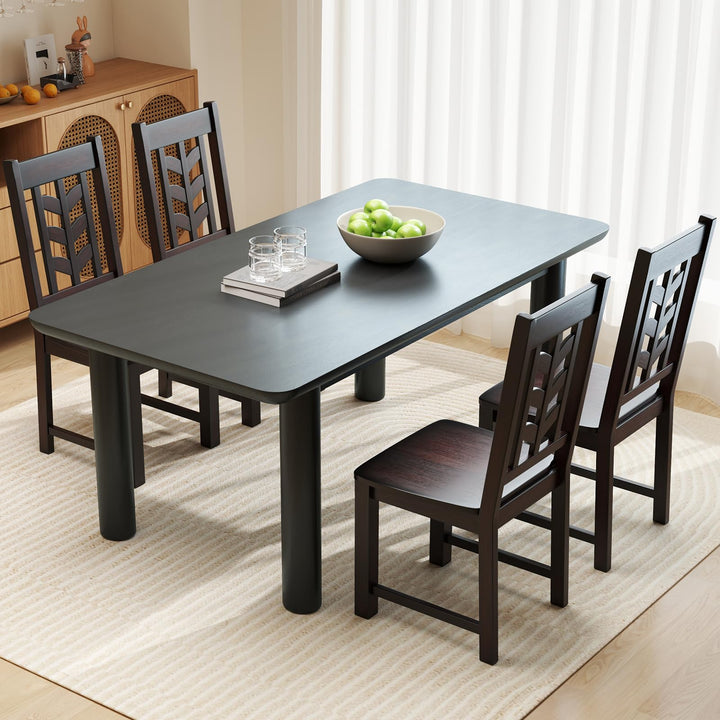 Giantex Wooden Dining Chairs Set of 2/4