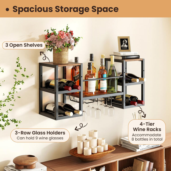 Giantex Wine Rack Wall Mounted