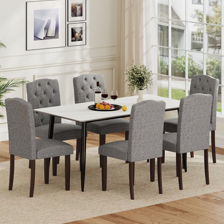 Giantex Parsons Chairs, Uphostered Kitchen Dining Chairs w/Wood Legs