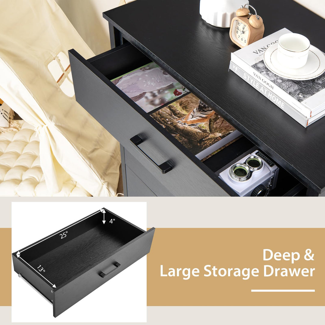 Giantex 5-Drawer Dresser for Bedroom, 41.5" Storage Cabinet with 5 Drawers