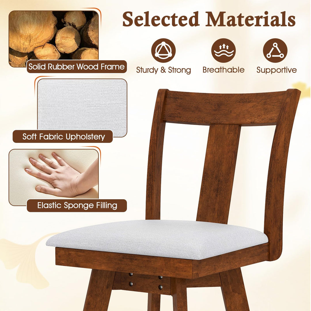 Giantex Swivel Dining Chairs Set of 2/4