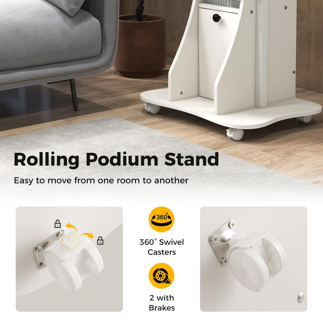 Giantex Mobile Podium Stand