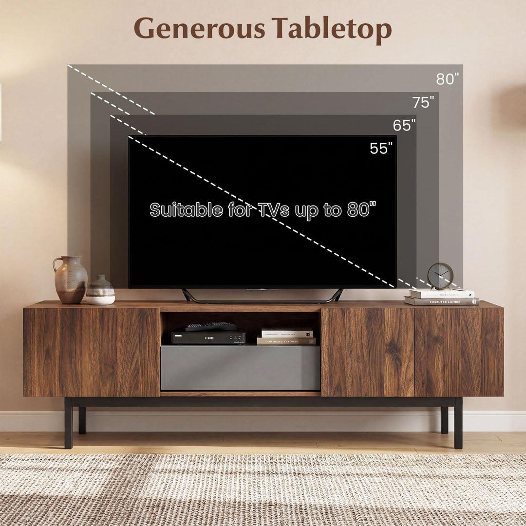 Giantex Mid Century Modern TV Stand for TVs up to 80"