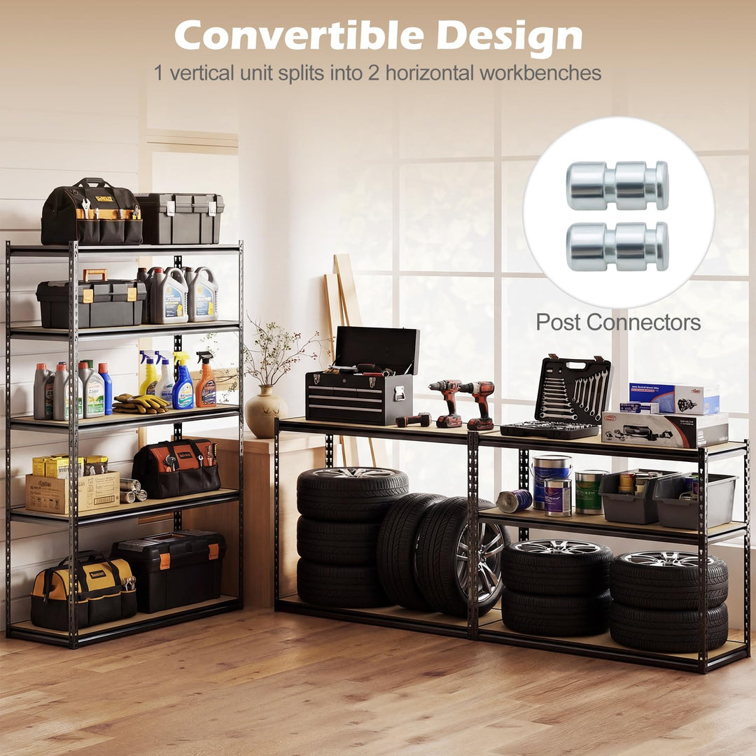 Giantex 5-Tier Metal Storage Shelves(1/2/3/4)