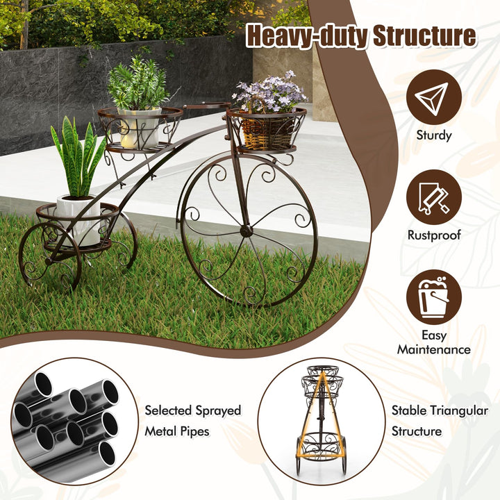 Giantex Metal Bicycle Planter