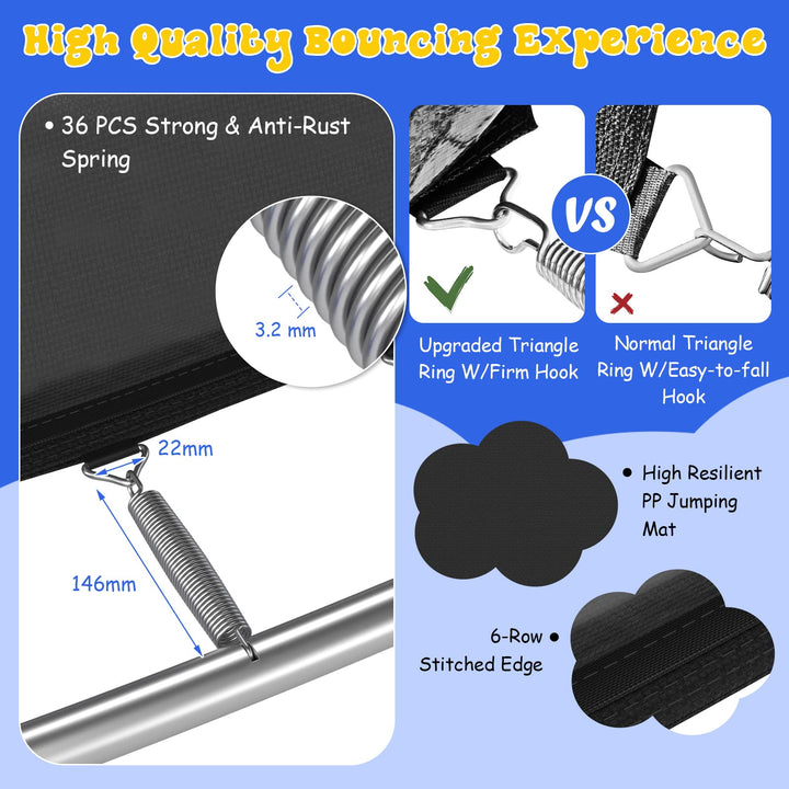 7 FT Trampoline for Kids - Giantex