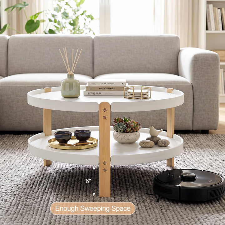GIANTEX 31" Round Coffee Table for Living Room