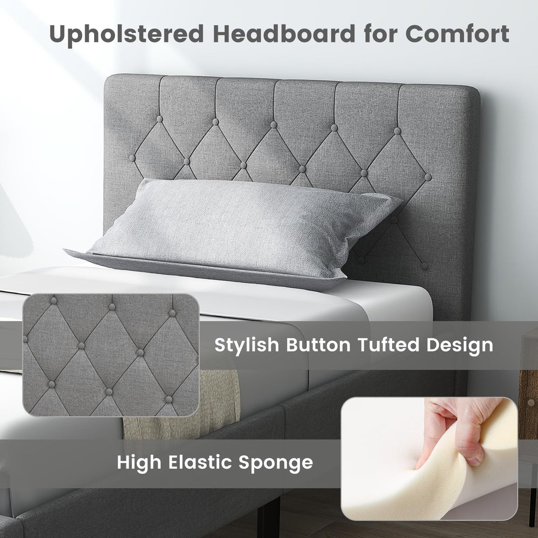 Giantex Upholstered Bed Frame