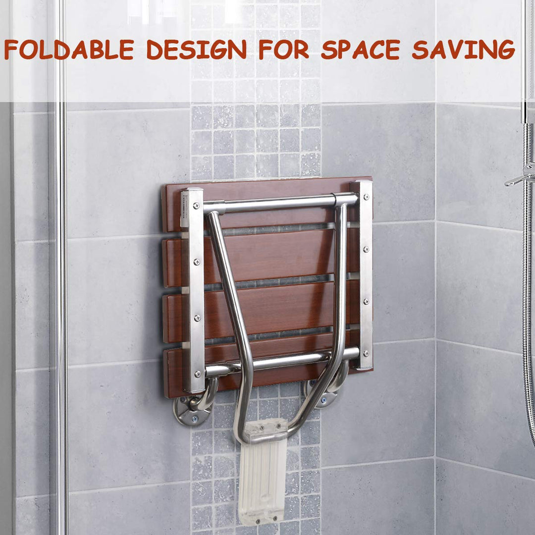 15" Folding Shower Seat Bench300lb Capacity for Senior