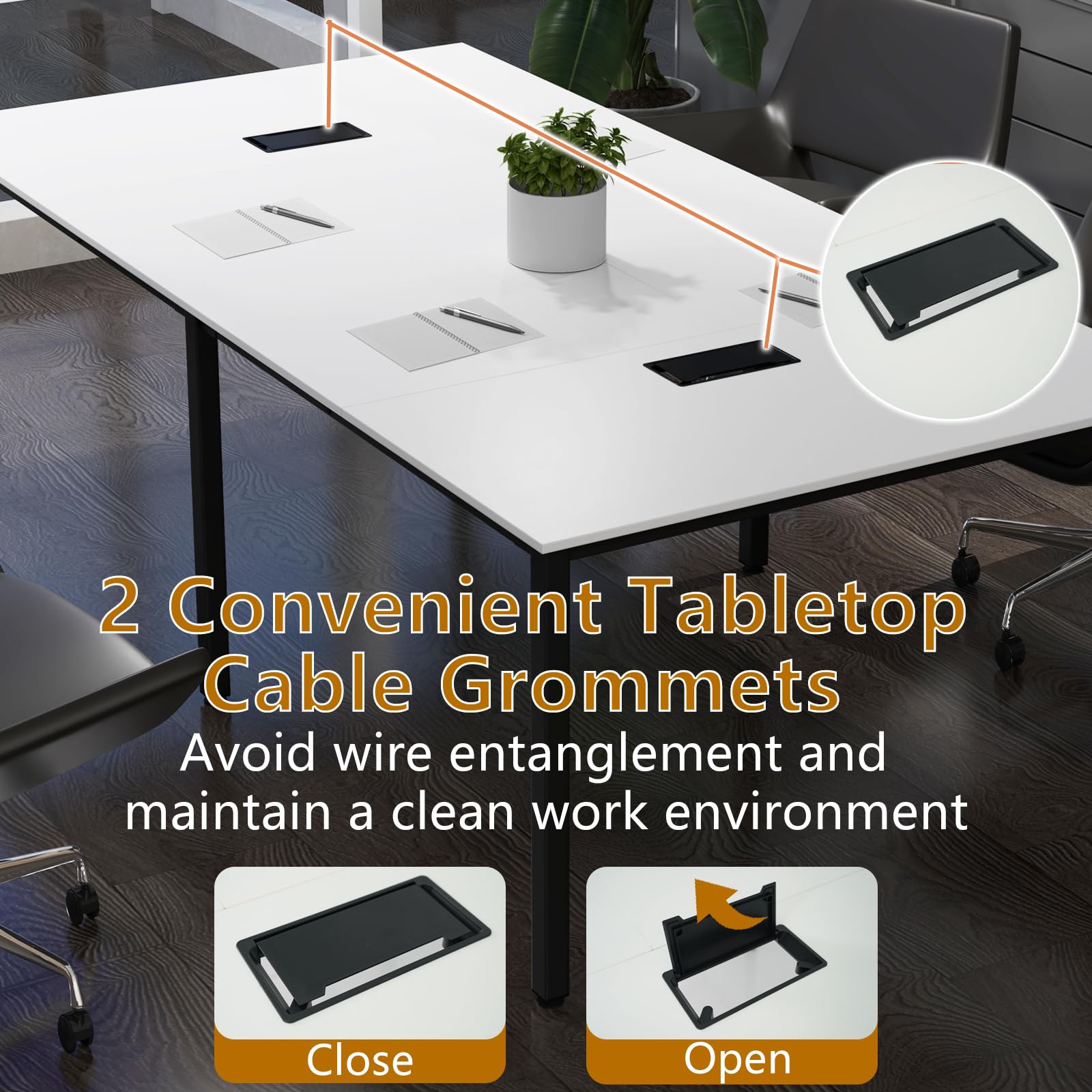 Giantex 94.5"x 48" Conference Table for 8-10 People