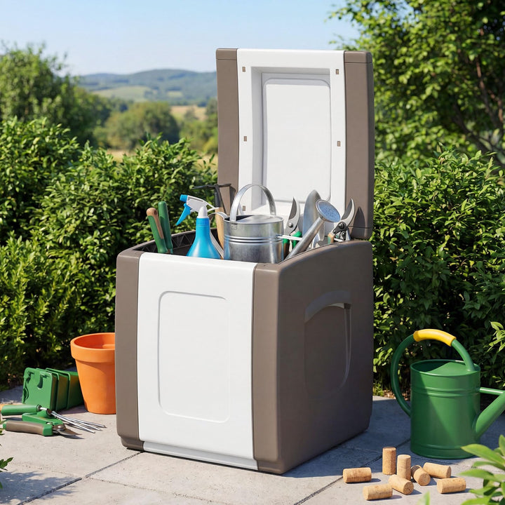 Giantex 27/53/80 Gallon Patio Container with Lockable Lid
