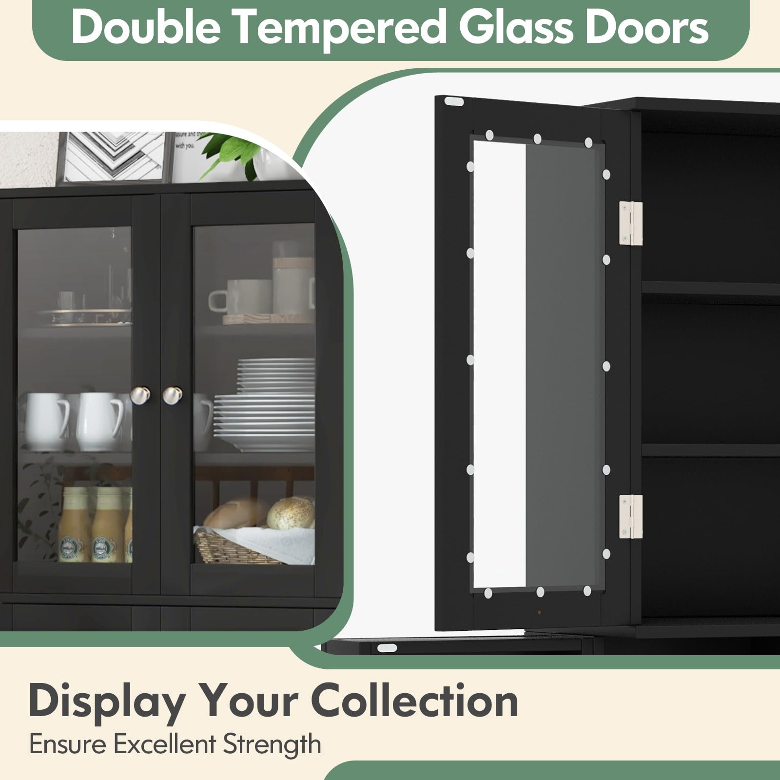 63.5" Pantry Organizers and Storage - Giantex
