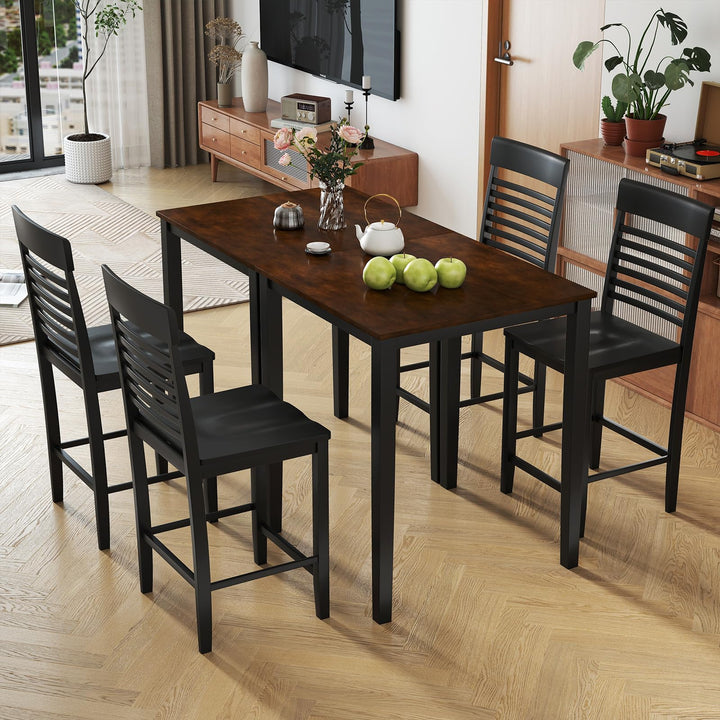 Giantex 5-Piece Dining Table Set for 4