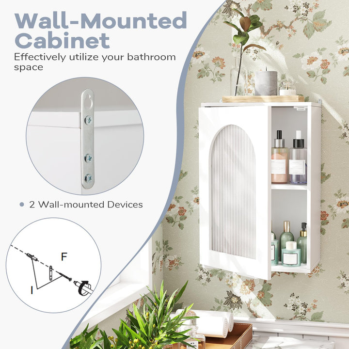 Giantex Wall Mounted Bathroom Cabinet Display Storage Medicine Cabinet