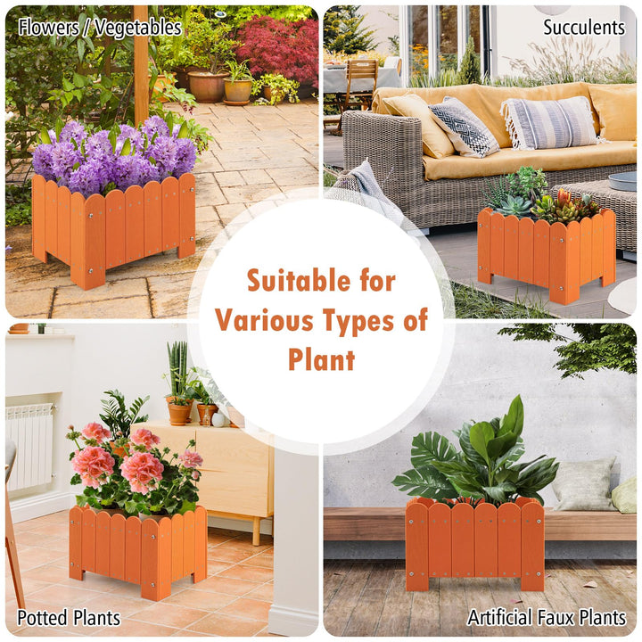 Giantex 2 Pack Rectangular Planter Box