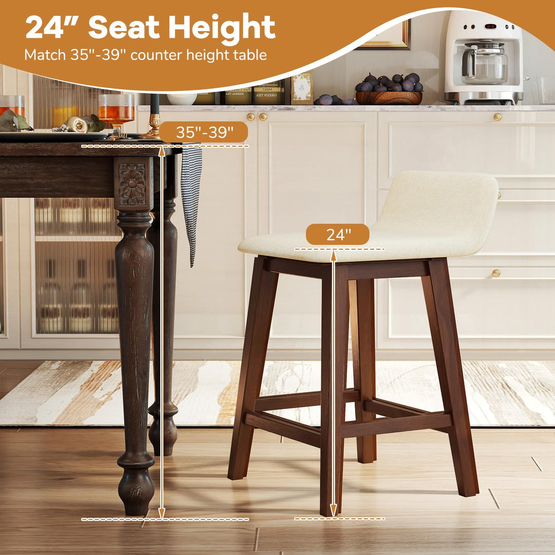 Giantex 24" Bar Stools Set of 2/4