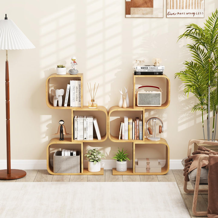 Giantex S Shaped Bookcase