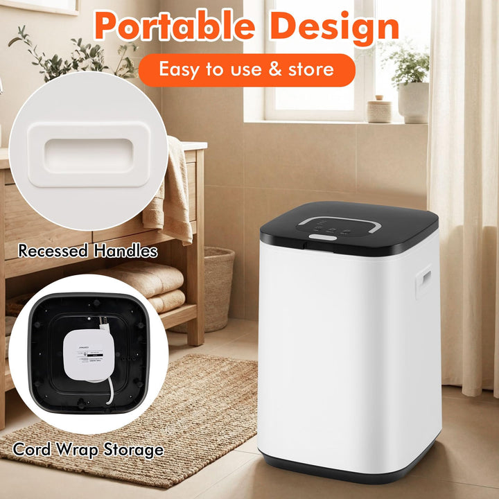 Giantex 23L Large Hot Towel Heater with Rapid Heating and Adjustable Timer