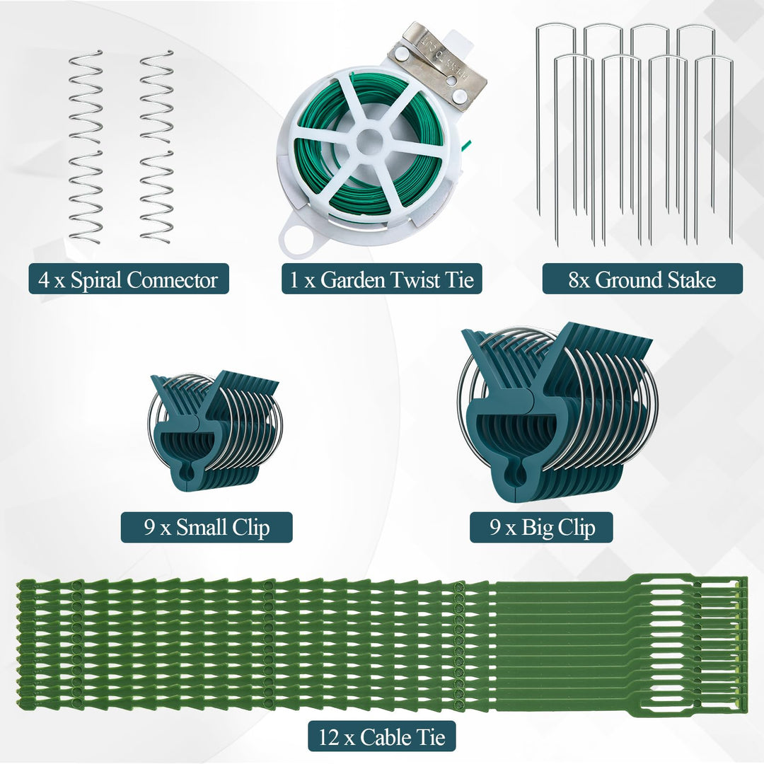 Giantex 4 Panels Cucumber Trellis A-Frame Garden Trellis for Plant Climbing