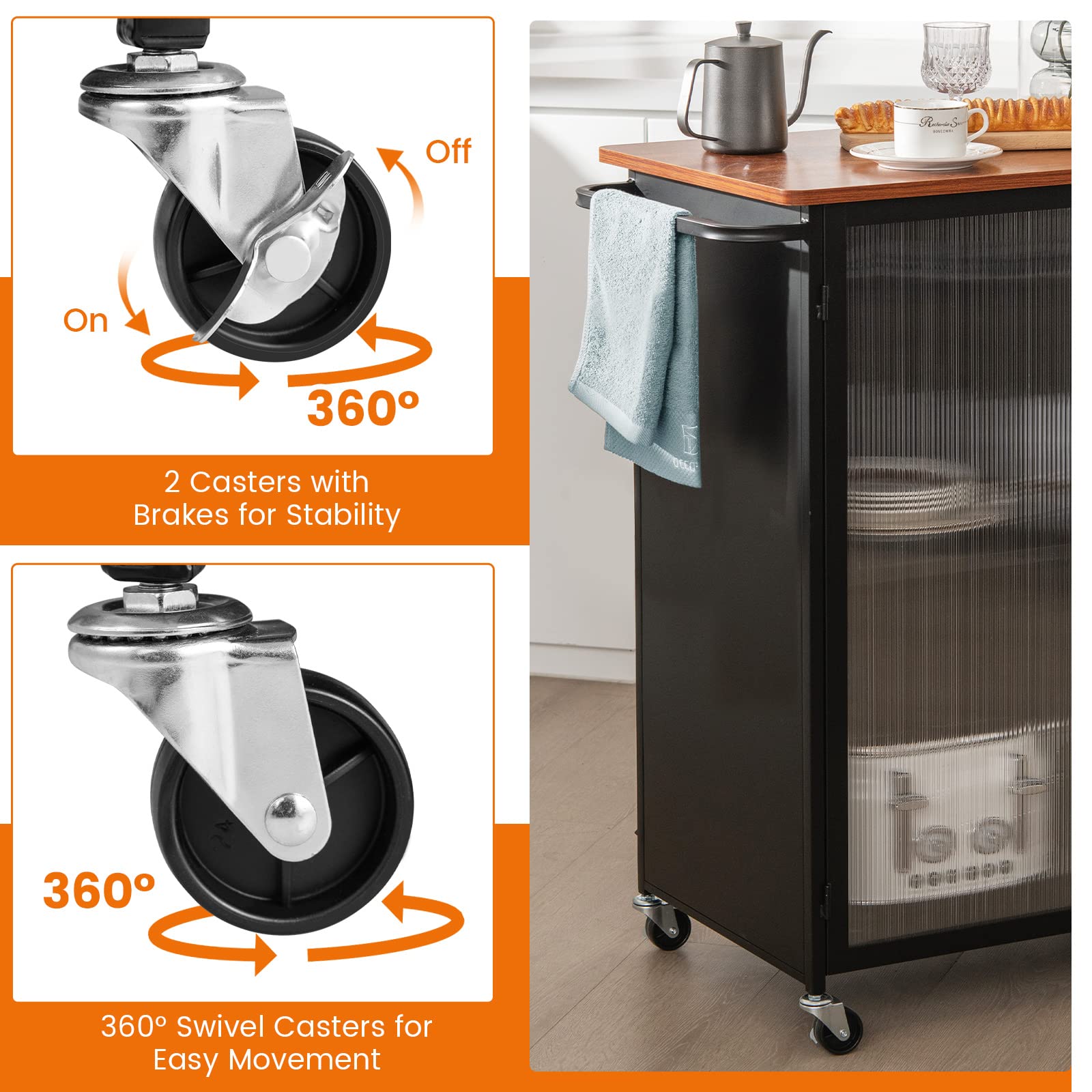 Giantex Mobile Kitchen Island