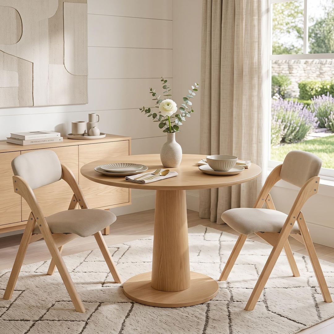 Giantex Folding Dining Chairs Set of 2/4 | Pre-Assembled Padded Kitchen Chairs