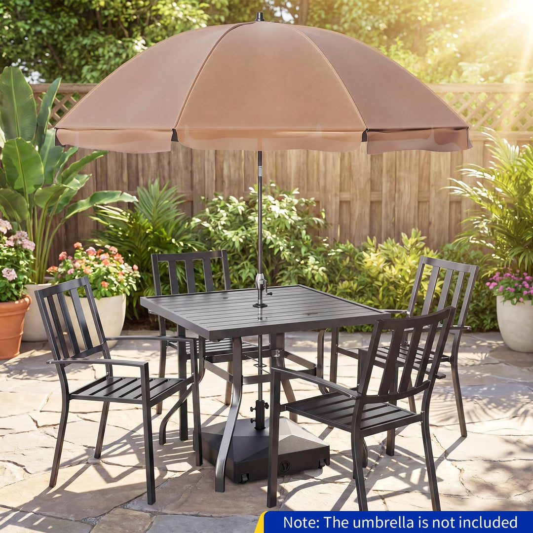 Giantex Fillable Patio Umbrella Base with 4 Wheels