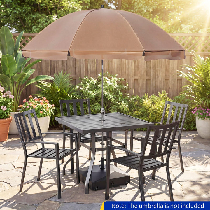 Giantex Fillable Patio Umbrella Base with 4 Wheels