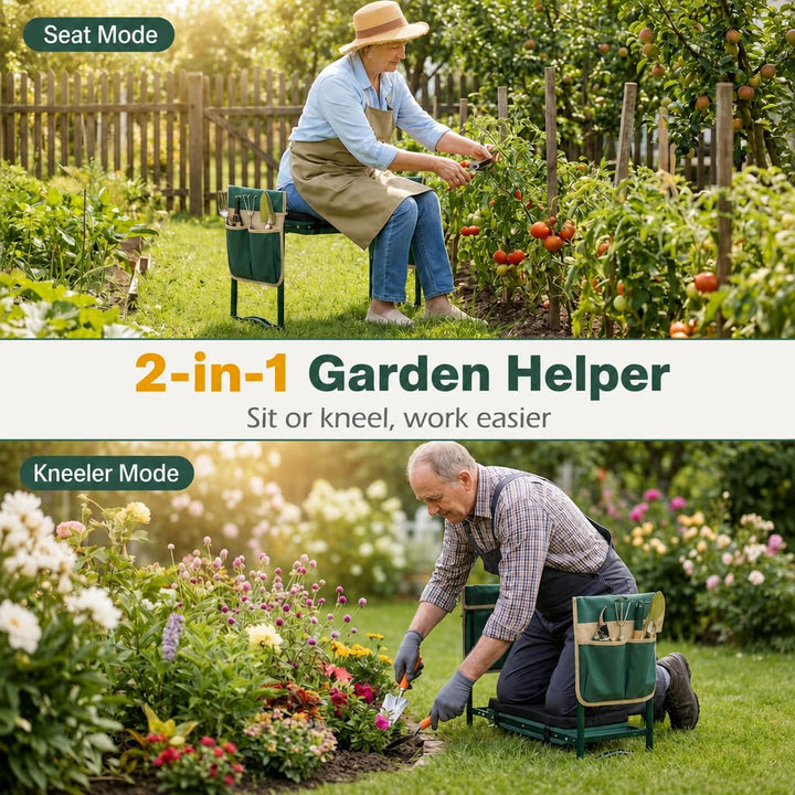 GIANTEX Garden Kneeler and Seat with Detachable EVA Pad