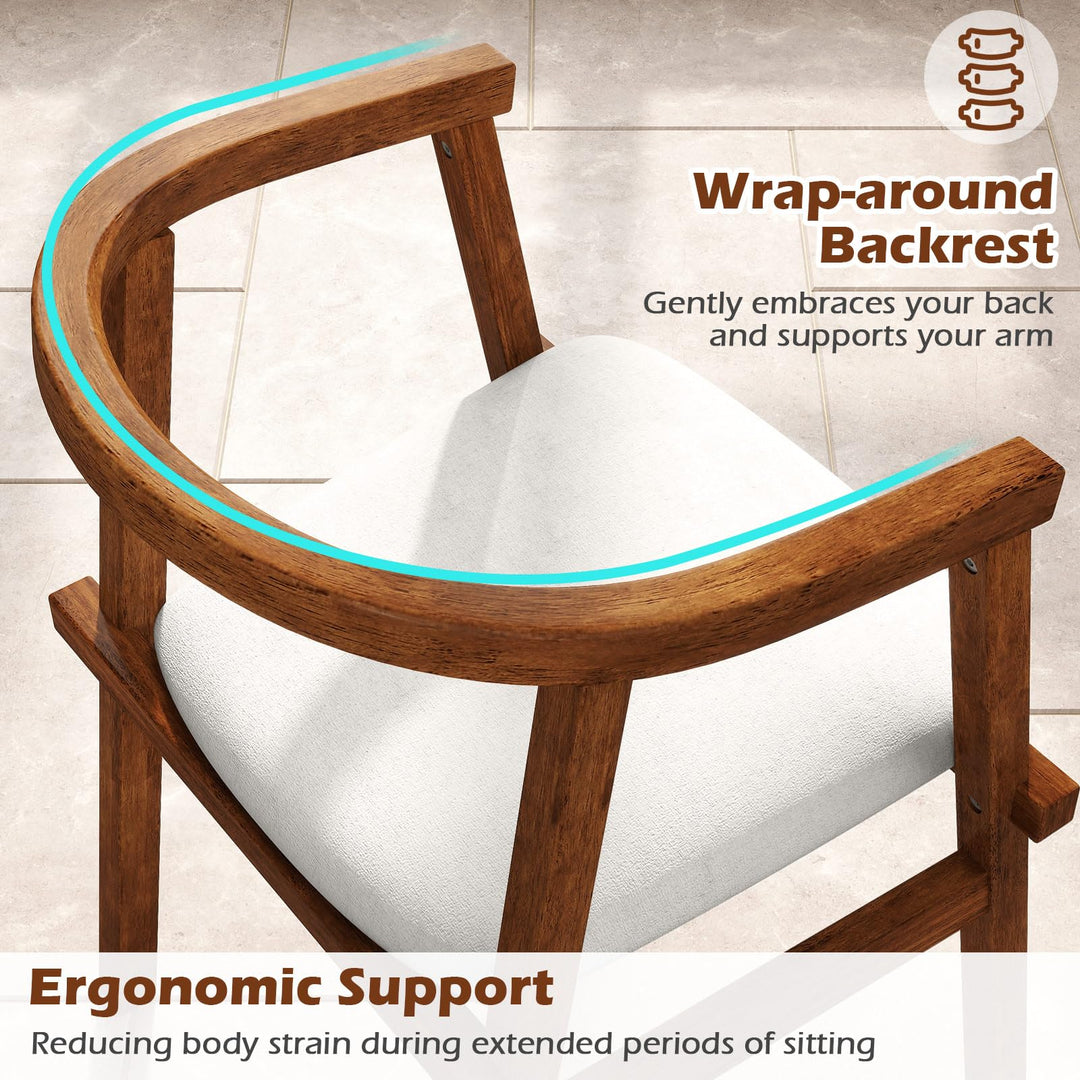 Giantex  2/4 Wooden Dining Chairs Set