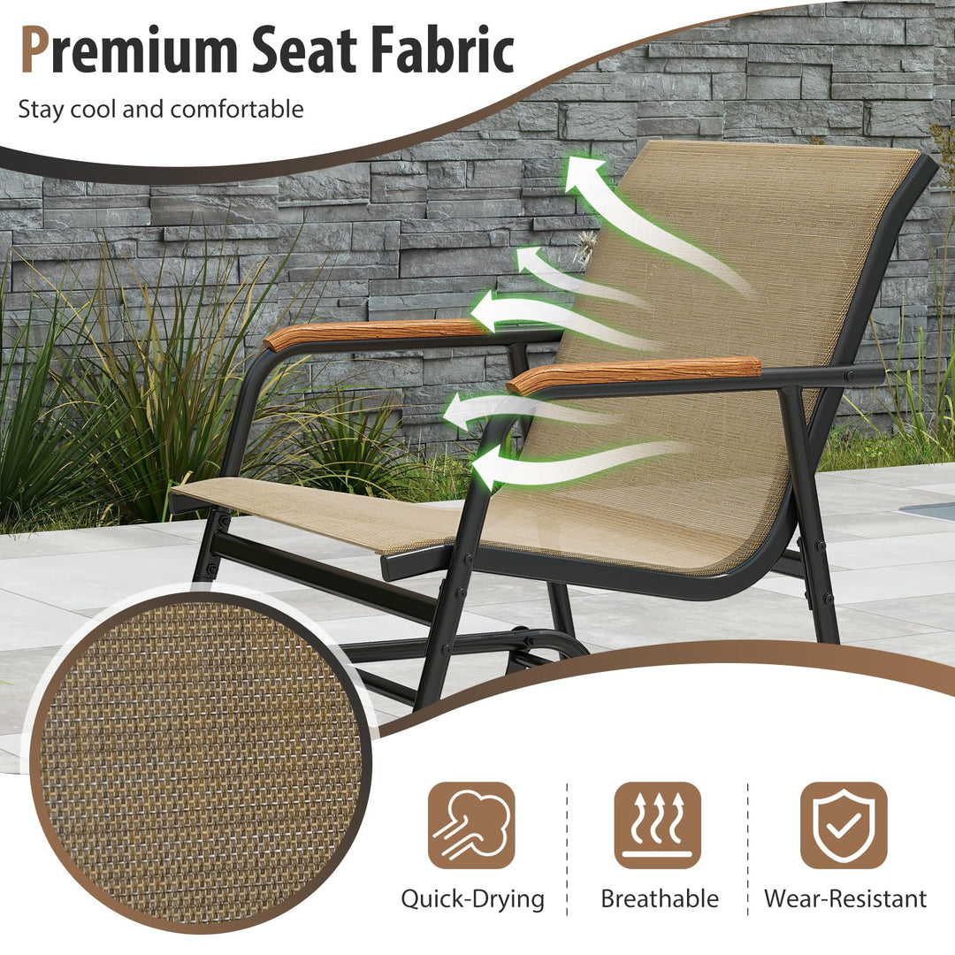 Giantex 3-Piece Outdoor Glider Set
