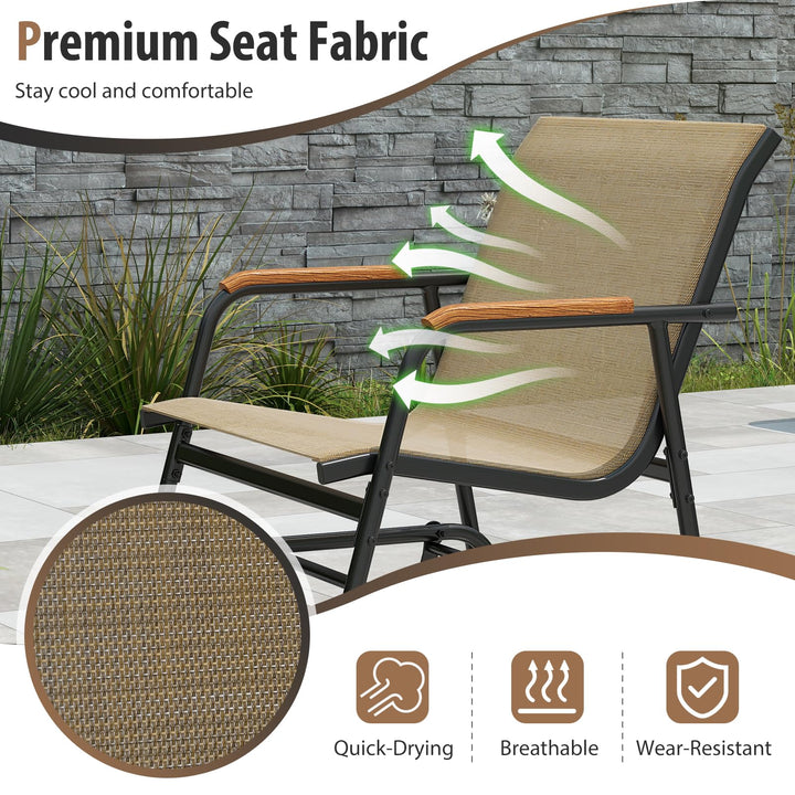 Giantex 3-Piece Outdoor Glider Set