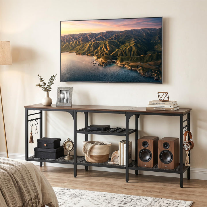 Giantex 3-Tier TV Stand for TVs up to 65 Inch with Open Storage Shelves