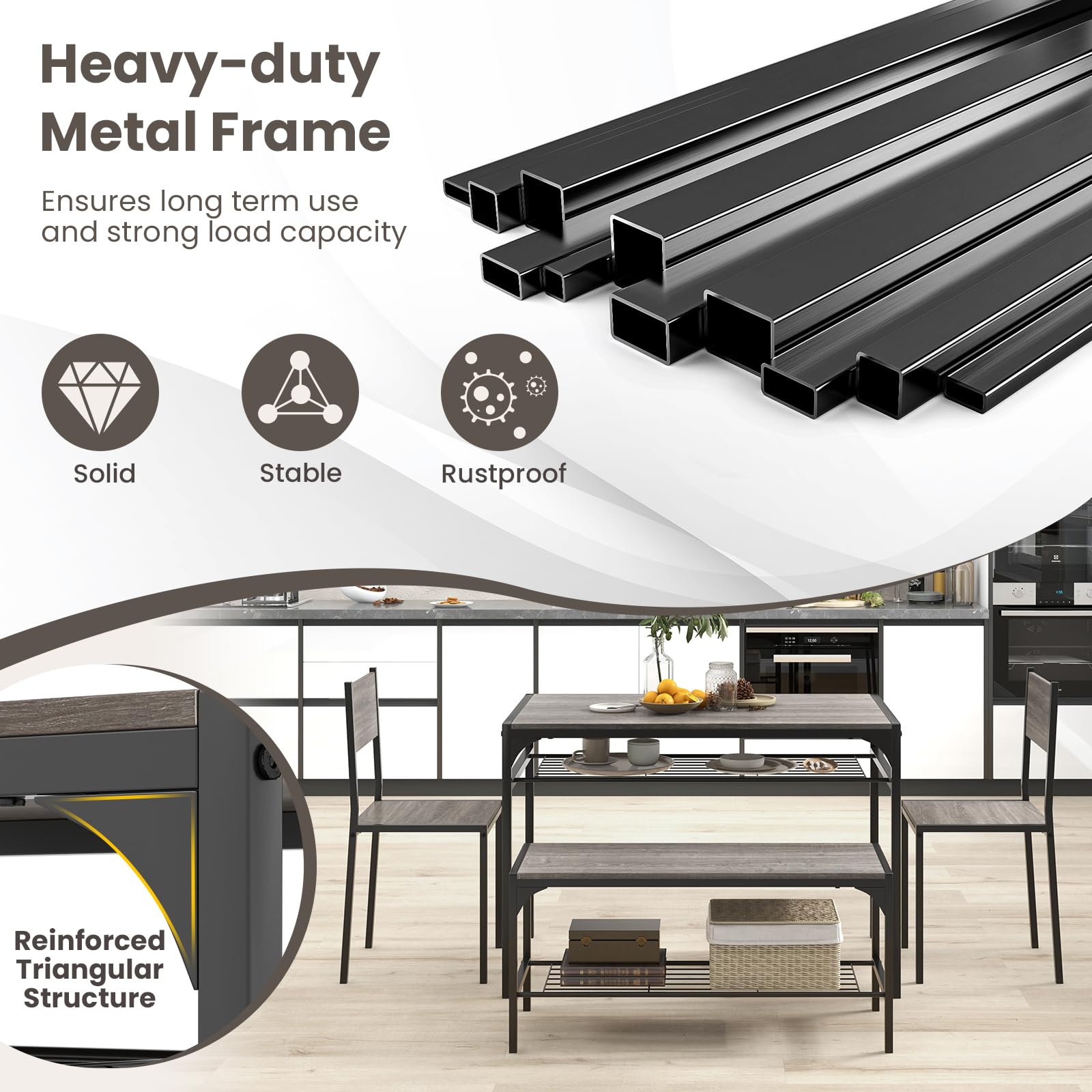 Giantex Dining Table Set for 4