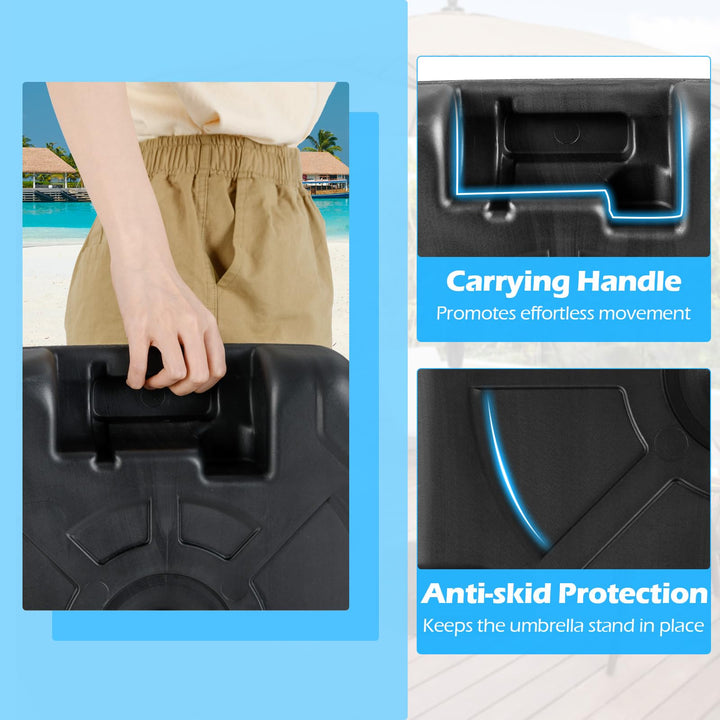 Giantex  - Heavy Duty HDPE Market Table Umbrella Pole Holder for Outdoor