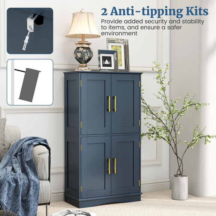 Giantex Bathroom Storage Cabinet Freestanding Floor Cabinet