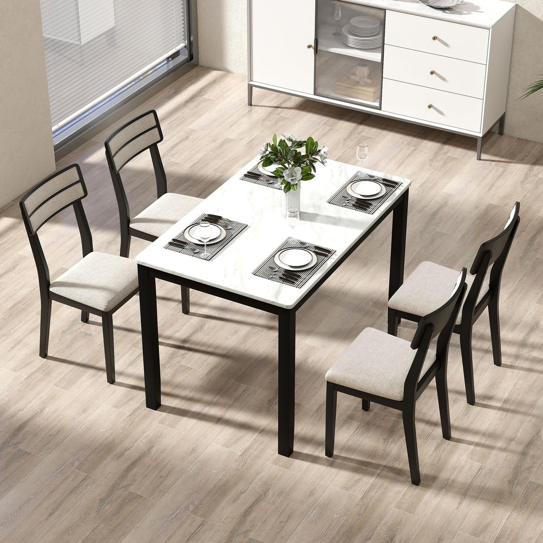 Giantex Modern Dining Chairs Set of 2/4 Upholstered Kitchen Chair