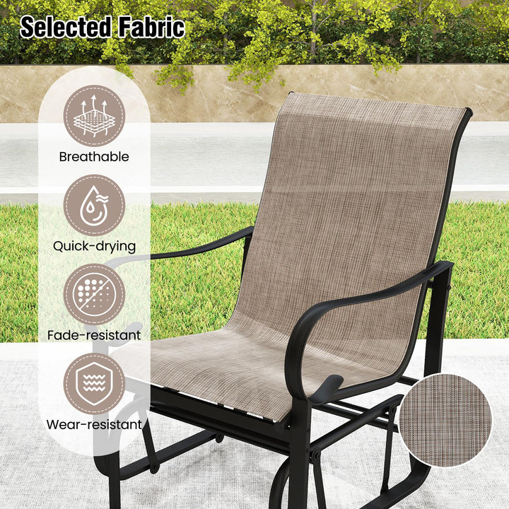 Giantex Outdoor Glider Set for Garden and Backyard